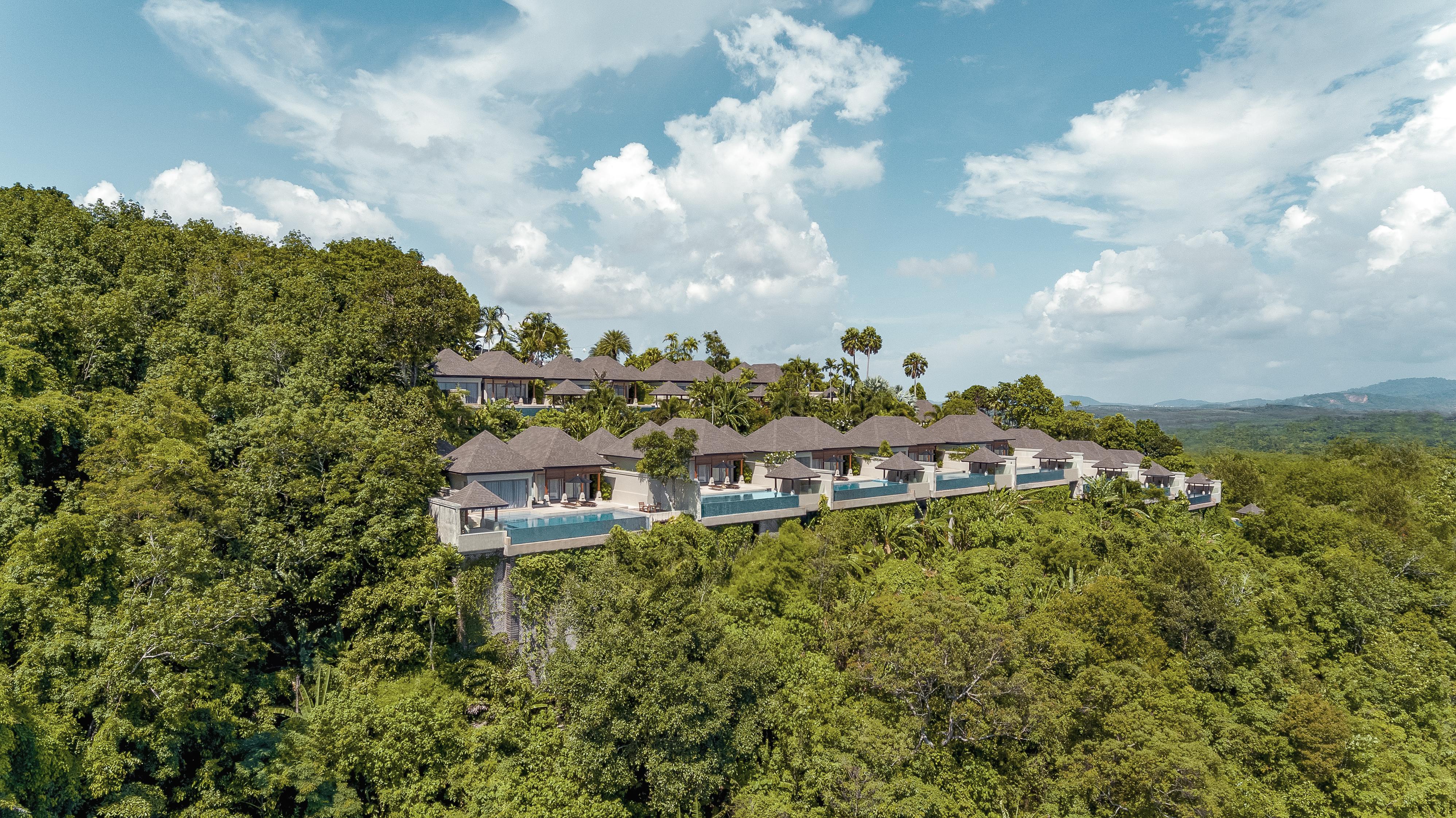 The Pavilions Phuket (Adults Only) Pantai Bang Tao Bagian luar foto Aerial view of the villas